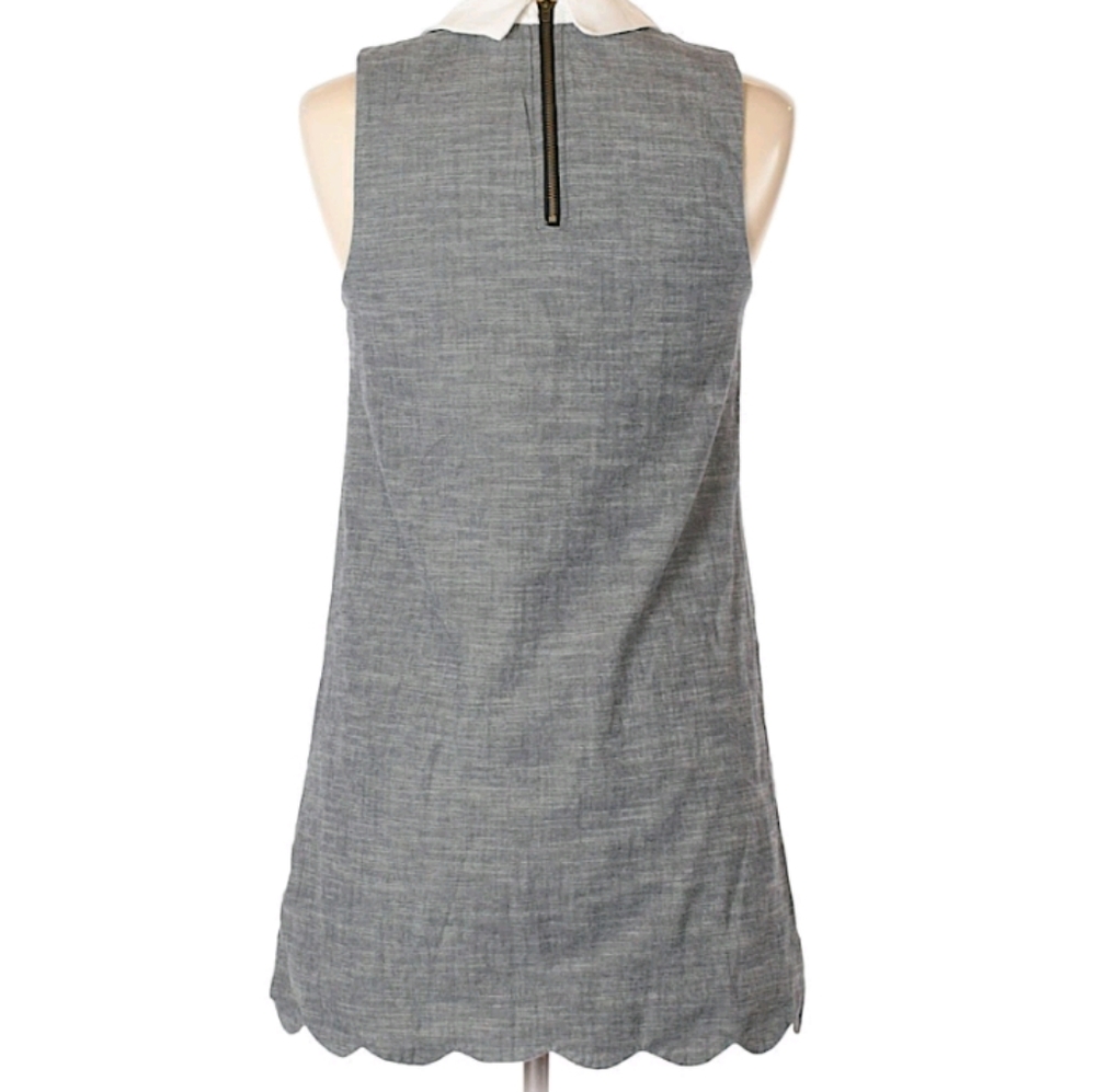 Monteau Gray cute collard shirt dress - Picture 2 of 3